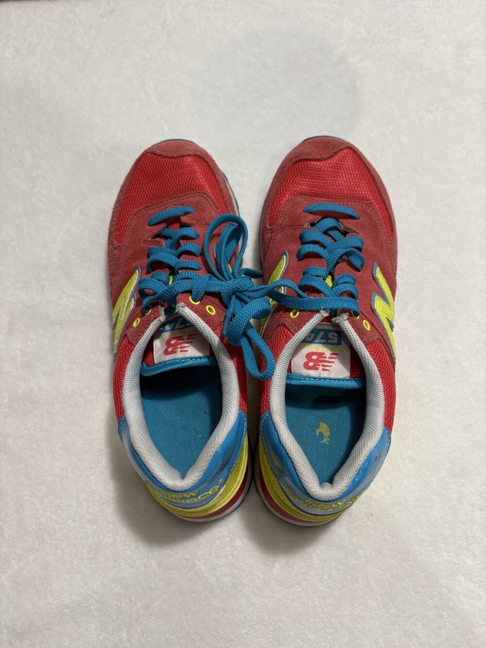 New Balance 574 "Carnival Pack" (Watermelon / Red-Yellow-Blue)